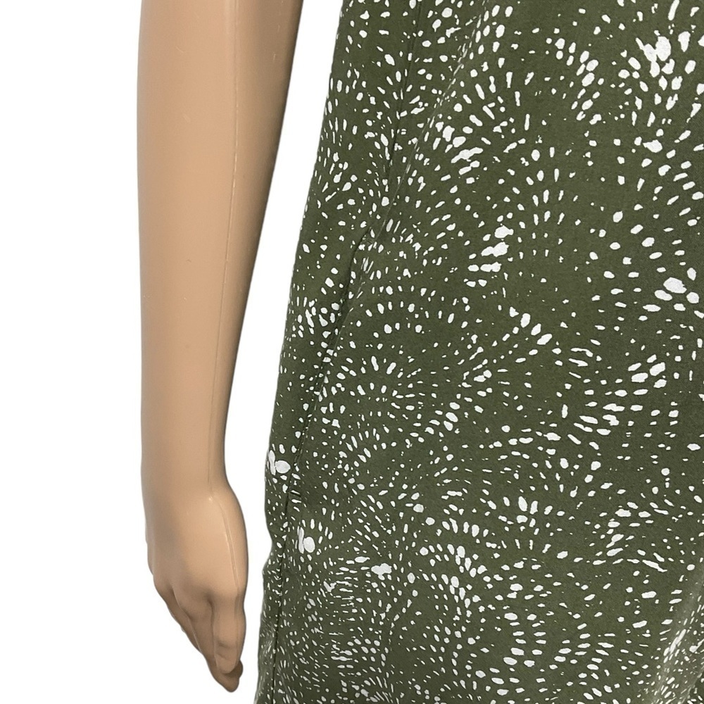 Gap Abstract Overall print sleeveless dress 100% rayon Pockets V-neck size Small - Picture 4 of 10